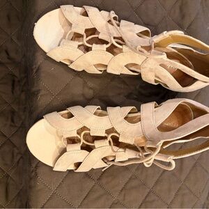 Clarks Beige Strappy Sandals